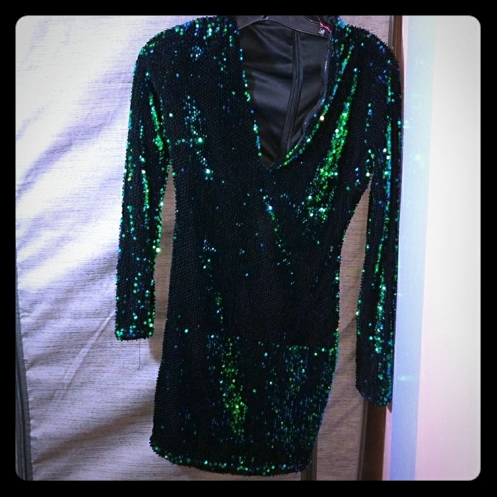 Sequin mini dress